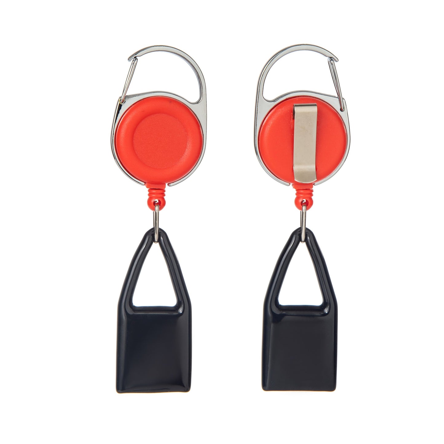 Red Color Retractable Lighter Holder Leash Keychain
