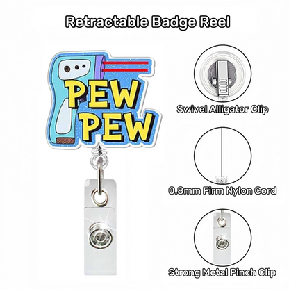 Acrylic PEW Badge Reel