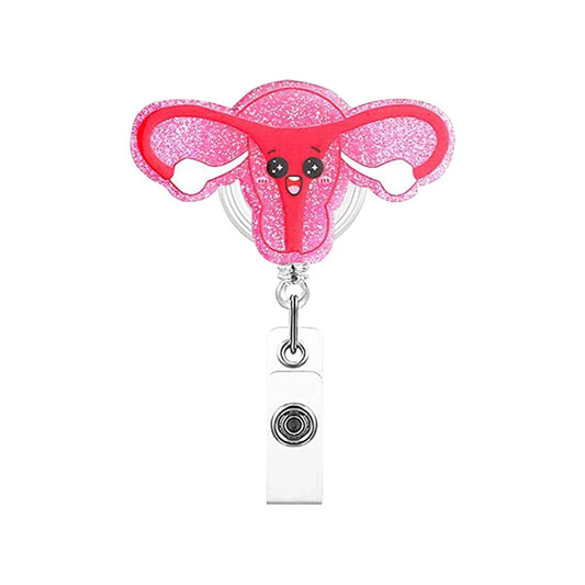 Acrylic Organ Series Uterus Badge Reel