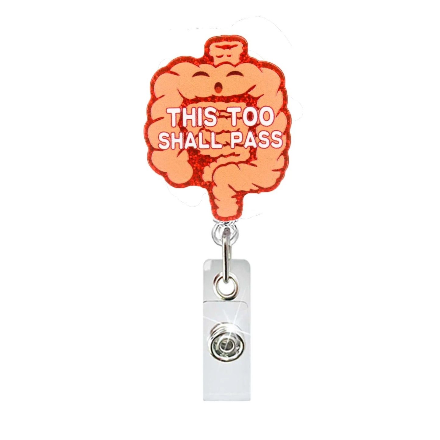 Acrylic Digestive System Baby Badge Reel