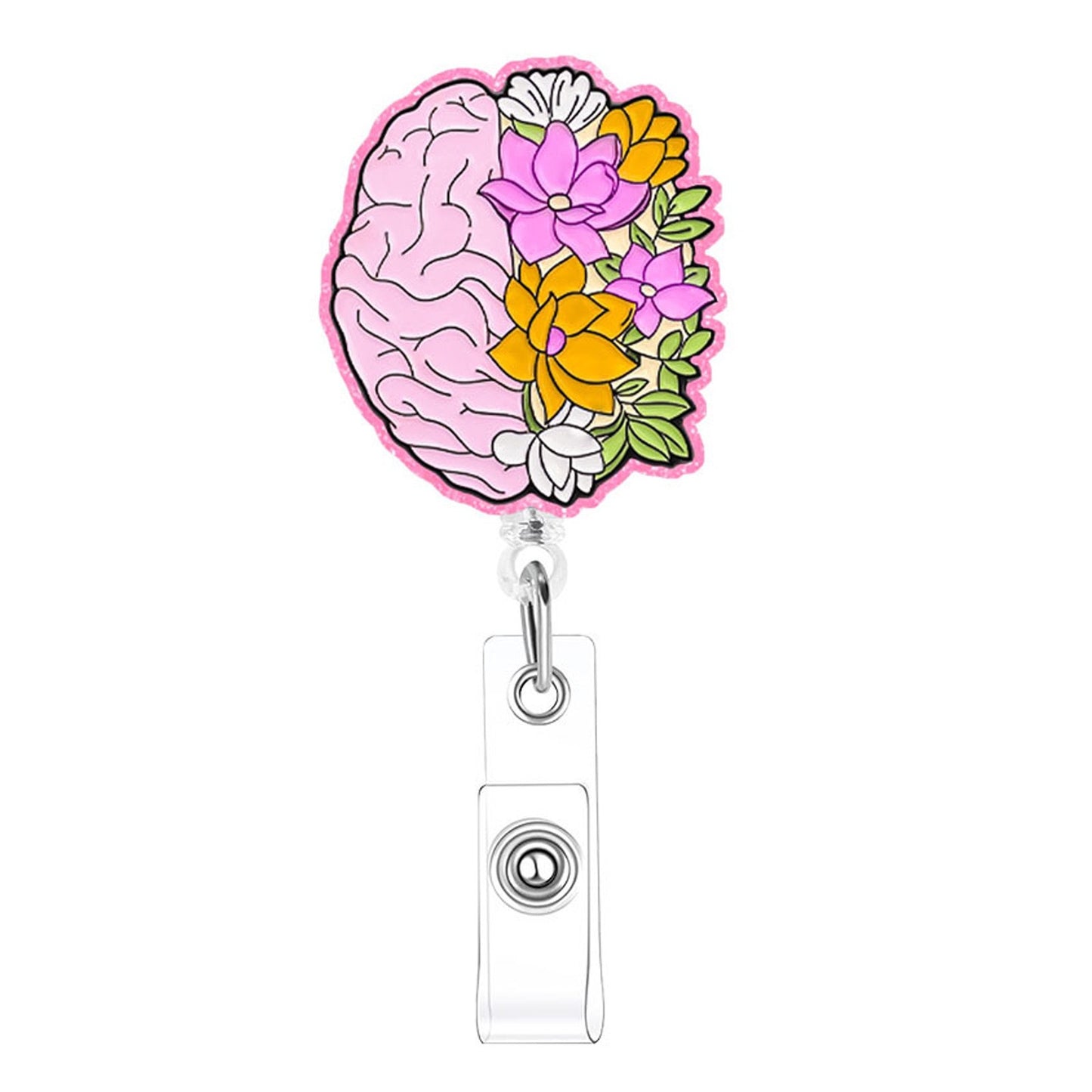 Acrylic Flowers of the Gut Badge Reel