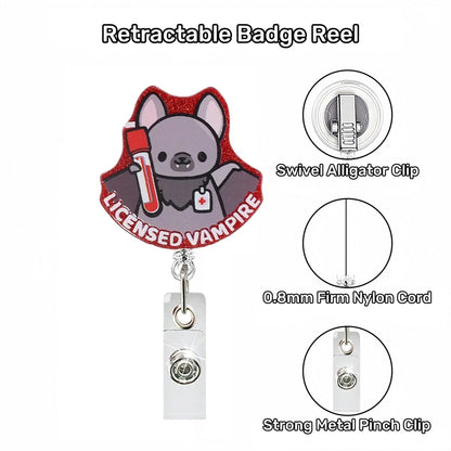 Acrylic Licensed Vampire Retractable Badge Reel